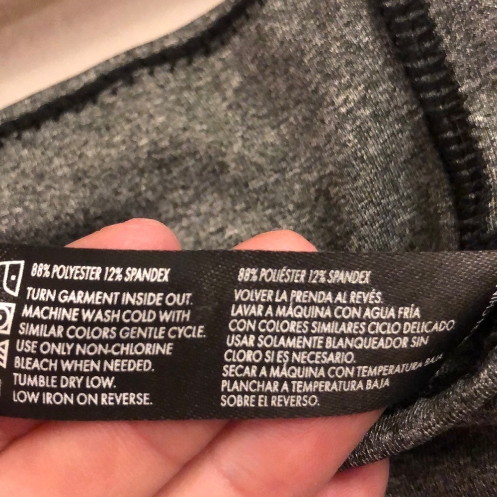 Xoxo sport workout pants. Grey and coral color - Picture 4 of 5